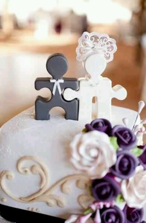 Toppers para tartas de boda